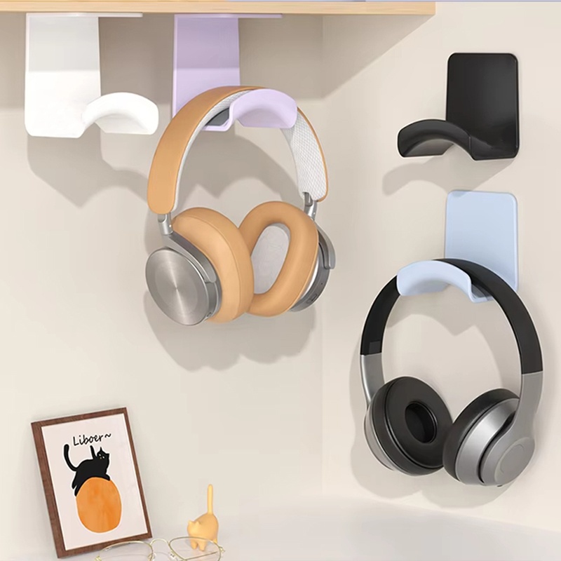 Headphone Stand Desk - حامل سماعات رأس بلاستيكي عالمي يثبت