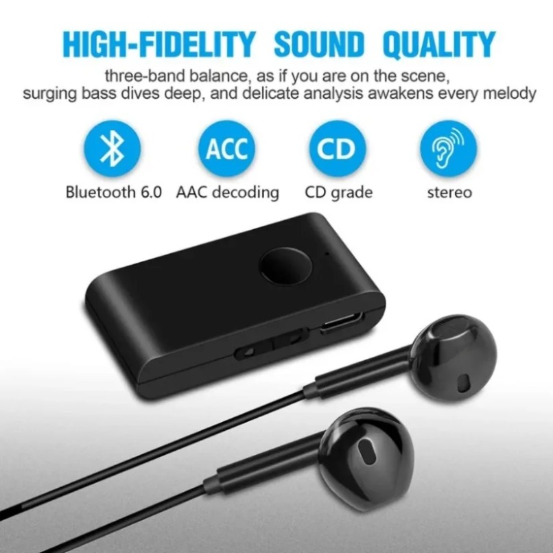 Bluetooth Adapter Receiver - جهاز استقبال صوتي بتقنية البلوتوث 5.0