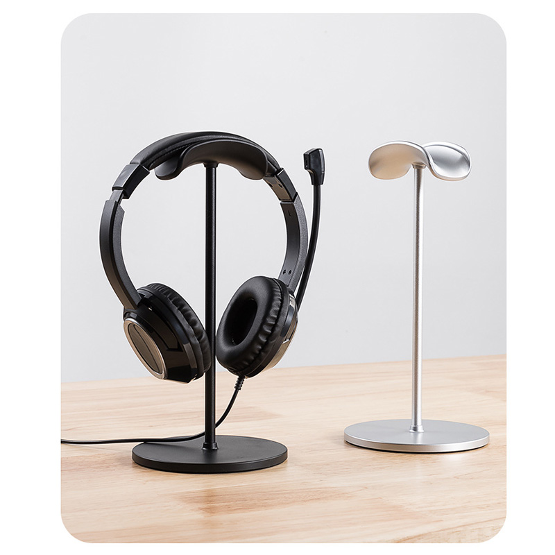 Headphone Stand Desk - حامل سماعة رأس معدني مثبت على