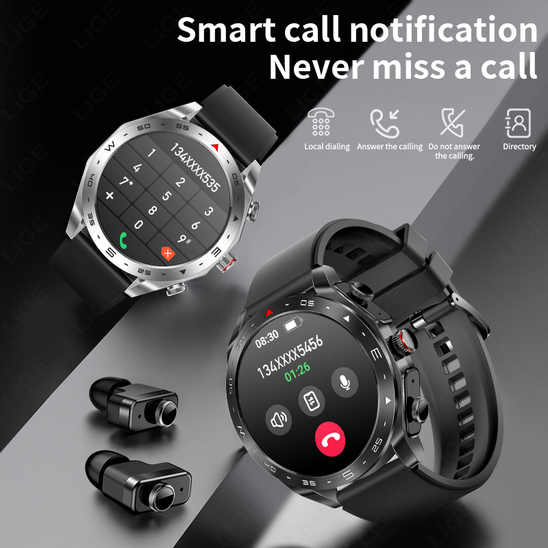 ساعة ذكية LIGE TWS 2 في 1 مع س - مراجعة Wireless Earbuds Tws وسعره